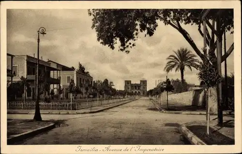 Ak Ismailia Ägypten, Avenue de l'Imperatrice