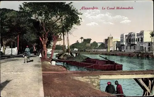 Ak Alexandria Ägypten, Canal Mahmoudieh