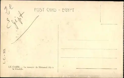 Ak Cairo Kairo Ägypten, Mosque of Mohamed Aly at the Citadel