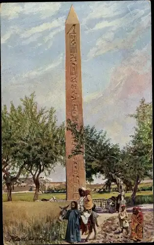 Künstler Ak Kairo Kairo Ägypten, Obelisk