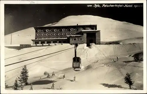 Ak Igls Tirol, Berghotel Patscherkofel, Seilbahn, Schnee