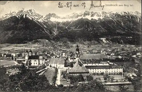 Ak Innsbruck Tirol Österreich, Brandjoch, Sattelspitzen, Frau Hitt