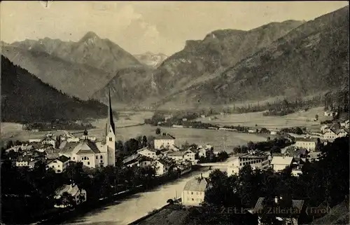 Ak Zell am Ziller in Tirol, Panorama