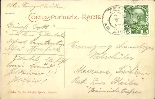 Ak Zell am Ziller in Tirol, Panorama