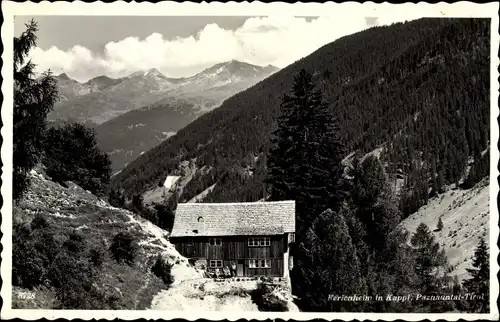 Ak Kappl in Tirol, Ferienheim, Paznauntal