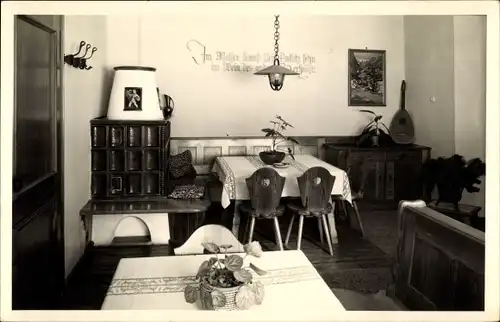Ak Reutte Tirol Österreich, Plansee, Hotel Seespitz, Speiseraum