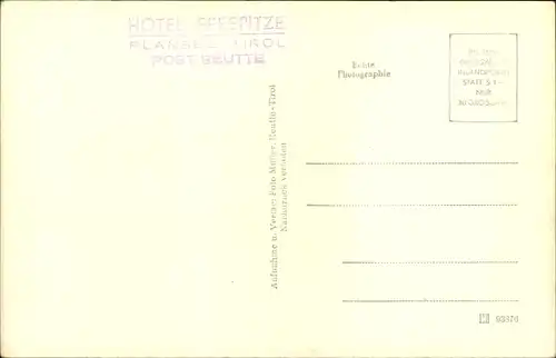 Ak Reutte Tirol Österreich, Plansee, Hotel Seespitz, Speiseraum