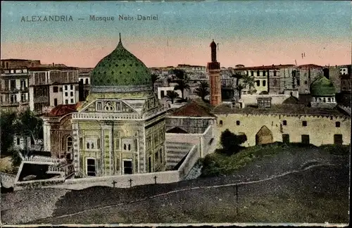 Ak Alexandria Ägypten, Moschee Nebi Daniel