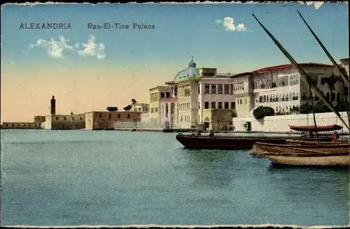 Ak Alexandria Ägypten, Ras El Tine Palast