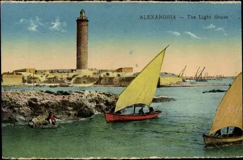 Ak Alexandria Ägypten, Der Leuchtturm
