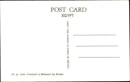 Ak Cairo Kairo Ägypten, Hof der Mohamed Aly Moschee
