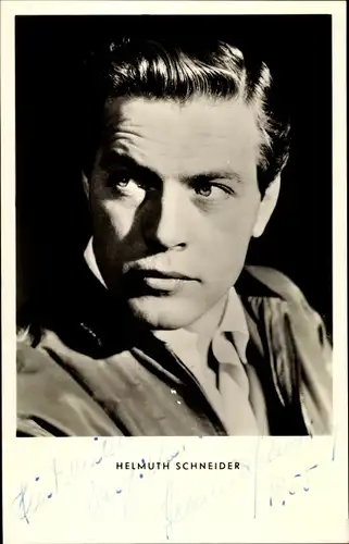 Ak Schauspieler Helmuth Schneider, Portrait
