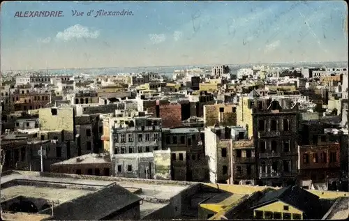 Ak Alexandria Ägypten, Totale der Stadt