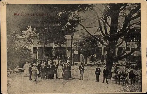 Ak Ägypten, Gäste am Pavillon