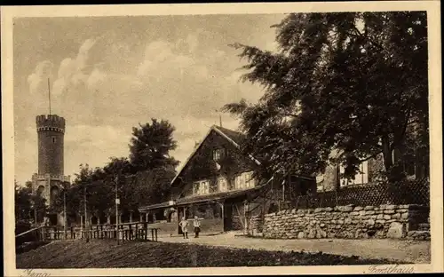 Ak Jena in Thüringen, Forsthaus, Turm