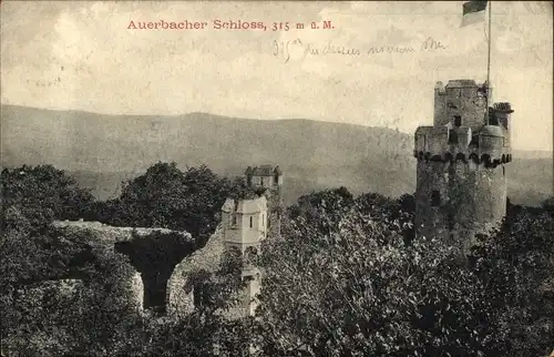 Ak Auerbach Bensheim an der Bergstraße Hessen, Auerbacher Schloss
