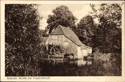 Ak Rotenbek Kuddewörde in Lauenburg, Grander Mühle, Friedrichsruh