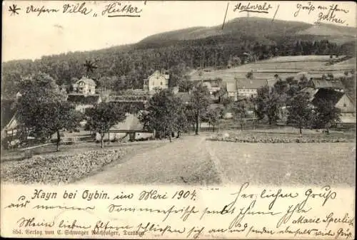 Ak Hayn Hain Oybin Oberlausitz, Panorama, Teilansicht