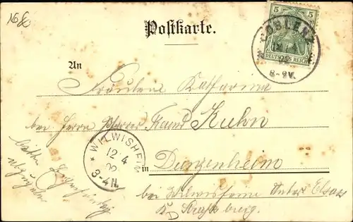 Ak Koblenz am Rhein, Coblence, Telegrafenkaserne