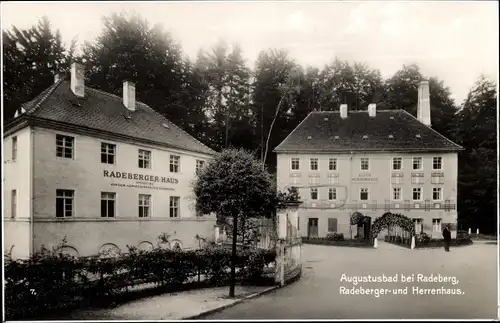 Ak Liegau Augustusbad Radeberg in Sachsen, Radeberger- und Herrenhaus