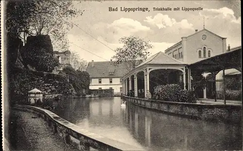 Ak Bad Lippspringe in Westfalen, Trinkhalle, Lippequelle