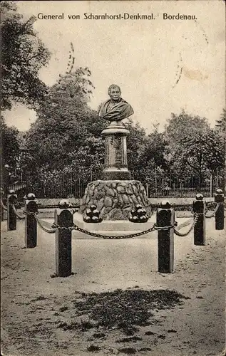 Ak Bordenau Neustadt am Rübenberge, General von Scharnhorst-Denkmal