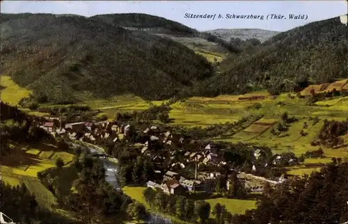 Ak Sitzendorf in Thüringen, Panorama