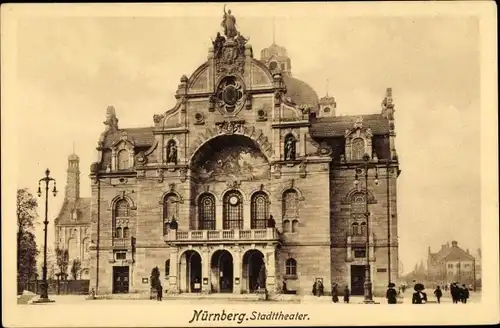 Ak Nürnberg in Mittelfranken, Stadttheater