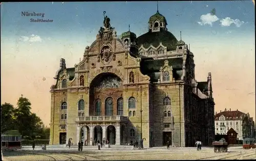 Ak Nürnberg in Mittelfranken, Stadttheater