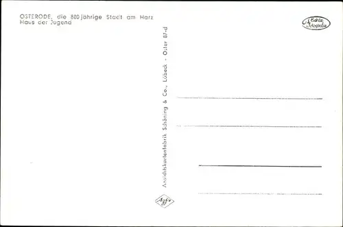 Ak Osterode am Harz, Haus der Jugend