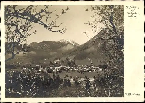 Ak Ruhpolding in Oberbayern, Gesamtansicht, Hochfelln