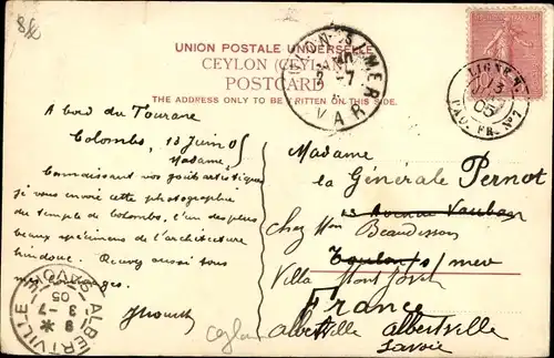 Ak Colombo Ceylon Sri Lanka, Hindu-Tempel, Hindutempel