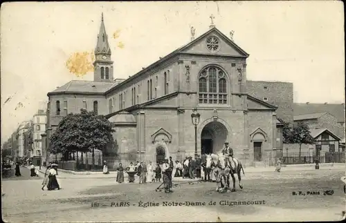 Ak Paris XI, Kirche Notre Dame de Clignancourt