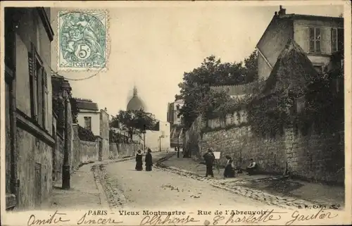 Ak Paris XVIII. Bezirk Buttes-Montmartre, Rue de l’Abreuvoir