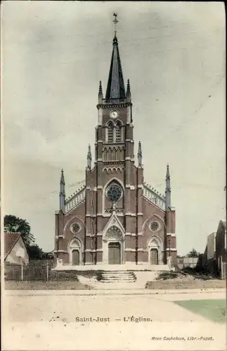 Ak Saint Just en Chaussée Oise, l'Eglise