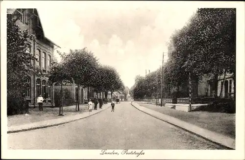 Ak Lunden in Dithmarschen, Poststraße