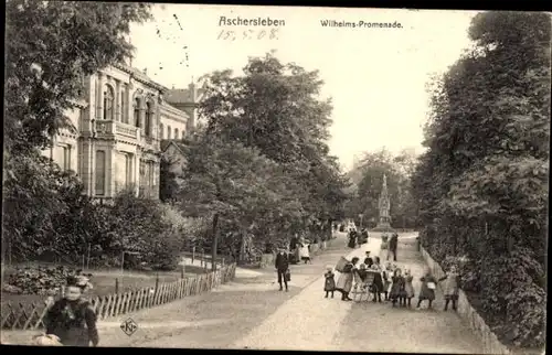 Ak Aschersleben im Salzlandkreis, Wilhelms-Promenade