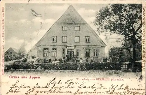 Ak Appen in Holstein, Wirtschaft von Hermann Gätjens