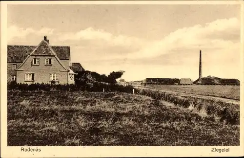 Ak Rodenäs in Nordfriesland, Ziegelei