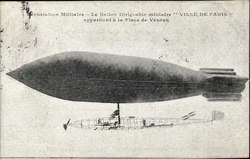 Ak Luftschiffballon Stadt Paris, Place de Verdun