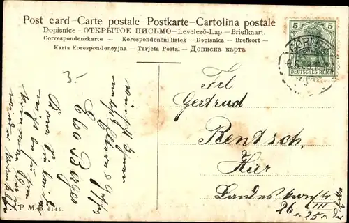 Präge Ak Glückwunsch Pfingsten, Maikäfer