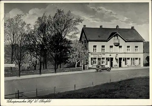 Ak Elberfeld Wuppertal, Restauration und Kaffeewirtschaft Scharpenacker Hof