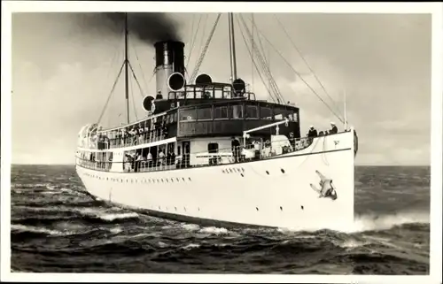 Ak Dampfer SS Hertha, Reederei Braeunlich Stettin
