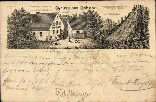 Litho Dunino Dohnau in Schlesien, Berghaus