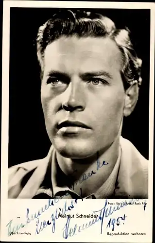 Ak Schauspieler Helmuth Schneider, Portrait, Autogramm