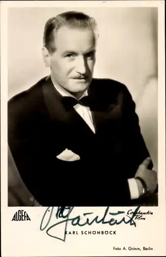 Ak Schauspieler Karl Schönböck, Bezauberndes Fräulein, Constantin Film, Autogramm