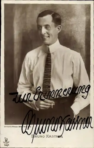 Ak Schauspieler Bruno Kastner, Portrait, Autogramm