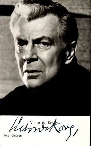 Ak Schauspieler Victor de Kowa, Portrait, Autogramm