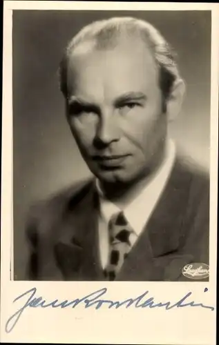 Ak Schauspieler Jan Konstantin, Portrait,  Autogramm