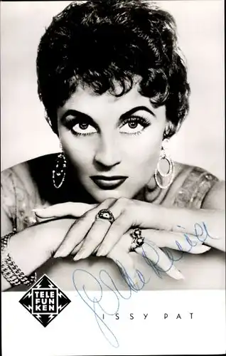 Ak Schauspielerin und Sängerin Issy Pat, Portrait, Autogramm
